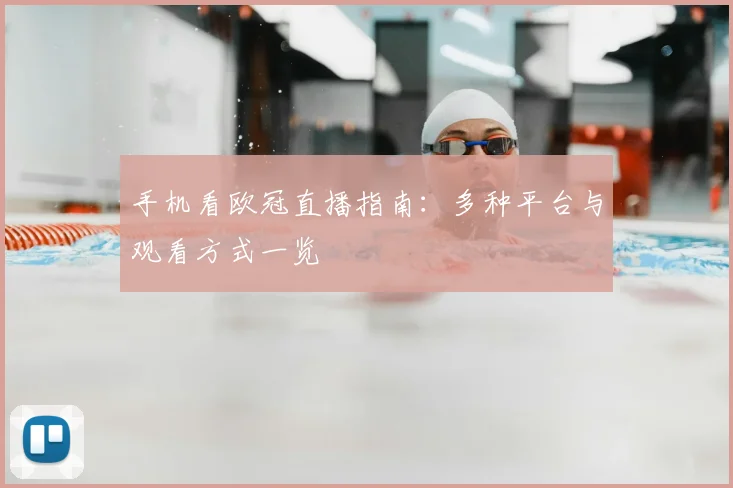 手机看欧冠直播指南：多种平台与观看方式一览